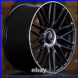 22 Matte Black Wheels Fits Mercedes S500 S550 S580 S63 S65 CLS GLE GLS AMG