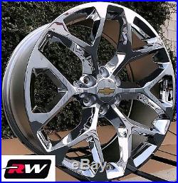 22 inch Chevy Silverado Snowflake OE Factory Wheels Chrome Replica Rims CK156