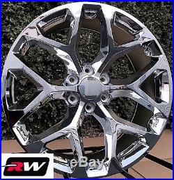 22 inch Chevy Silverado Snowflake OE Factory Wheels Chrome Replica Rims CK156