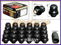 24 All Lock Gorilla Toyota Oem Stock Factory Wheels Rim Mag Lug Nut 12x1.5 Black