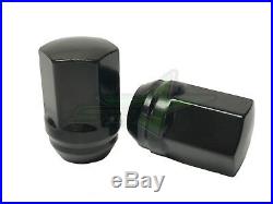 24 GMC Sierra Oem Factory Black Style Lug Nuts 14x1.5 22mm Hex OEM Perfect Fit