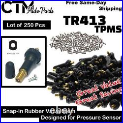 250x TPMS Tire Pressure Monitoring System Snap In Sensor Valve Stem TR413 TPMS