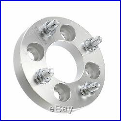 25mm 4x108 to 4x100 Wheel Adapters Set of 4 Billet Spacers 12x1.5 Studs