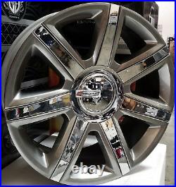 26 Cadillac Escalade Platinum New Style Rims Wheels Silver Chrome EXT ESV