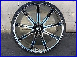 26 inch Dcenti DW29 Wheels Rims & Tires fit 6 X 139.7 Escalade, Sierra, Tahoe
