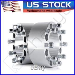 2Pcs 8x6.5 8 Lug Wheel Spacers 3 Adapters For Dodge Ram 2500 3500 Dually HD