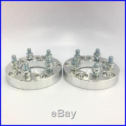 (2) 5X5 TO 5X5 (5X127) Wheel Spacers 1/2 Studs 1 Inch 25mm Rubicon