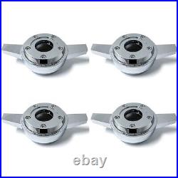 2 BAR CHROME SPINNER ZENITH STYLE LA WIRE WHEEL KNOCK OFF (set of 4 pcs)