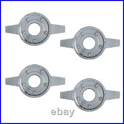 2 BAR CHROME SPINNER ZENITH STYLE LA WIRE WHEEL KNOCK OFF (set of 4 pcs)