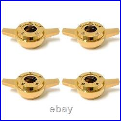 2 BAR GOLD SPINNER ZENITH STYLE LA WIRE WHEEL KNOCK OFF (set of 4 pcs)