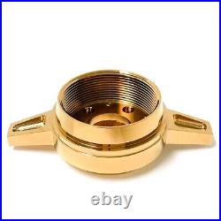 2 BAR GOLD SPINNER ZENITH STYLE LA WIRE WHEEL KNOCK OFF (set of 4 pcs)
