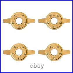 2 BAR GOLD SPINNER ZENITH STYLE LA WIRE WHEEL KNOCK OFF (set of 4 pcs)