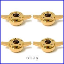 2 BAR GOLD SPINNER ZENITH STYLE LA WIRE WHEEL KNOCK OFF (set of 4 pcs) S9