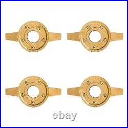 2 BAR GOLD SPINNER ZENITH STYLE LA WIRE WHEEL KNOCK OFF (set of 4 pcs) S9