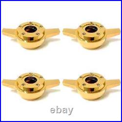 2 BAR GOLD SPINNER ZENITH STYLE LA WIRE WHEEL KNOCK OFF (set of 4 pcs) W01