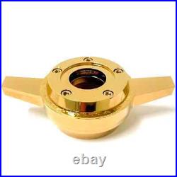 2 BAR GOLD SPINNER ZENITH STYLE LA WIRE WHEEL KNOCK OFF (set of 4 pcs) W01