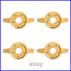 2 BAR GOLD SPINNER ZENITH STYLE LA WIRE WHEEL KNOCK OFF (set of 4 pcs) W01