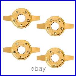 2 BAR GOLD SPINNER ZENITH STYLE LA WIRE WHEEL KNOCK OFF (set of 4 pcs) W01
