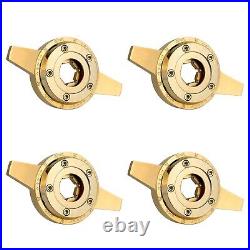 2 BAR GOLD SPINNER ZENITH STYLE LUXOR WIRE WHEEL KNOCK OFF (set of 4 pcs)