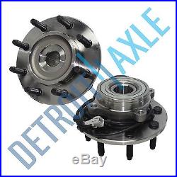 (2) Front Wheel Bearing and Hub for 2000 2001 2002 Dodge Ram 2500 3500 ABS 4x4