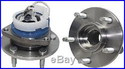 2 Front Wheel Hub Bearing Assembly with ABS FWD AWD + 2 Outer and 2 Inner Tie Rod