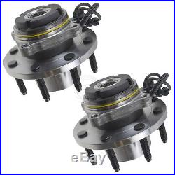 (2) Front Wheel Hub & Bearing Pair Set for Super Duty Pickup Truck 4x4 4WD withABS