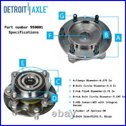 2 New FRONT Wheel Bearing and Hub Assembly for 4WD 4Runner Tacoma FJ Cruiser