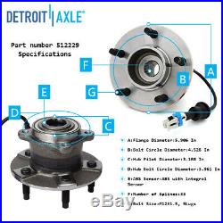 (2) Rear Wheel Bearing & Hub for 05-06 Chevy Equinox / 02-07 Saturn Vue w ABS