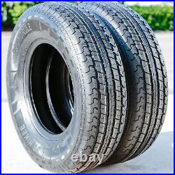 2 Tires Roundrule ST Hikee Semi Steel ST 215/75R14 Load D 8 Ply Trailer