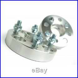 2 X Wheel Spacers Adapters 4X100 54.1 CB 12X1.5 Studs 25MM For Corolla Echo MR2