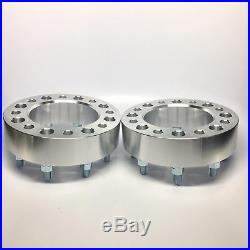 2pc 8x6.5 CNC 3 Inch 75mm Wheel Spacers 9/16 Adapters For Dodge Ram 2500 3500