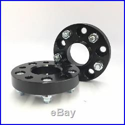 2pc HUB CENTRIC Wheel Spacers 5x114.3 5x4,5 67.1 CB 25MM 1 INCH BLACK