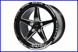 2x Star 5 Spoke Rear Drag Racing Rim Wheel 17x10 5/120 44ET For 10-20 Camaro