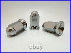 32 Chrome Alcoa Dually Flat Seat Lug Nuts 9/16-18 With Pressed On Swivel Washer 32 Chrome Alcoa Dually Flat Seat Lug Nuts 9/16-18 With Pressed On Swivel Washer