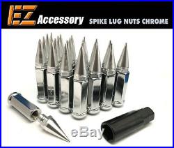 32 Pc Set Spike Lug Nuts Chrome 9/16 Dodge RAM 2500 3500 1994-2011