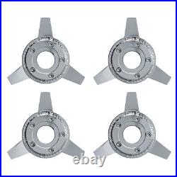 3 BAR CHROME SPINNER ZENITH STYLE LA WIRE WHEEL KNOCK OFF (set of 4 pcs)