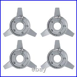 3 BAR CHROME SPINNER ZENITH STYLE LA WIRE WHEEL KNOCK OFF (set of 4 pcs) S15