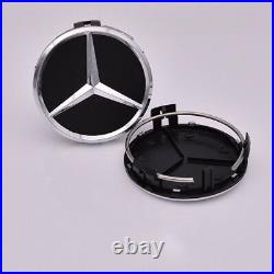 4PCS 75mm Wheel Center Hub Caps Cover Logo Badge Emblem for Mercedes-Benz Black 4PCS 75mm Wheel Center Hub Caps Cover Logo Badge Emblem for Mercedes-Benz Black