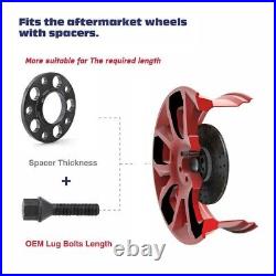 4PC 12.7mm&15mm 5X112 Wheel Spacers 14X1.25 for Mini Cooper BMW G32 I01 X3 X4 X5 4PC 12.7mm&15mm 5X112 Wheel Spacers 14X1.25 for Mini Cooper BMW G32 I01 X3 X4 X5