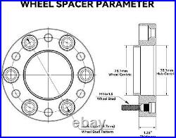 4PC 1.25 Hubcentric 6x5.5 Wheel Spacers For Chevy Silverado 1500 GMC Sierra 4PC 1.25 Hubcentric 6x5.5 Wheel Spacers For Chevy Silverado 1500 GMC Sierra