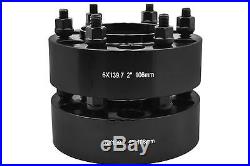 4Pc Toyota 2 51 MM Thick Hub Centric Wheel Spacers Tacoma Tundra 4 Runner Black