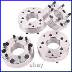 4Pcs 2 5x4.5 to 6x5.5 Wheel Adapters 5 Lug to 6 Lug 12x1.5 For Toyota Tacoma