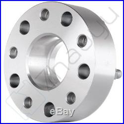 4Pcs 2 Hubcentric Wheel Spacers 5x5.5 Adapters 9/16 Studs For Dodge Ram 1500