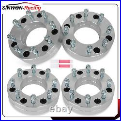 4Pcs For Chevrolet GMC 6 Lug to 8 Lug 2 6x5.5 to 8x6.5 Wheel Adapters 14x1.5