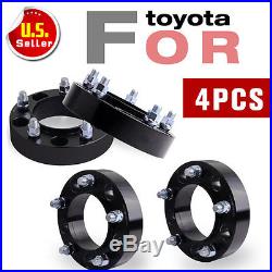 4X 1.5 Black Hub Centric Toyota Tundra Land Cruiser Sequoia Wheel Spacers