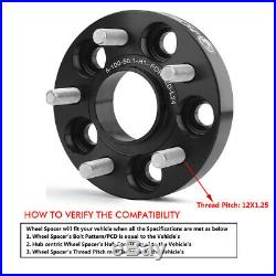 (4) 1 Hubcentric Wheel Spacers 5x100 Adapters for Subaru Impreza WRX 2.5 FR-S
