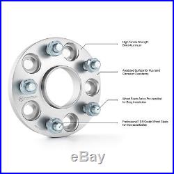 (4) 25mm 5x114.3 Hubcentric Wheel Spacers For Mazda3 Mazda5 Mazda6 RX8 MX5 MX6