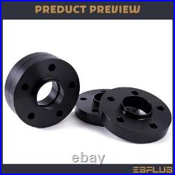 4 25mm Thick Audi 5x112mm CB 66.6 Wheel Spacer Kit 14x1.5 Ext Bolts Included