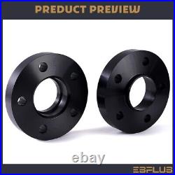 4 25mm Thick Audi 5x112mm CB 66.6 Wheel Spacer Kit 14x1.5 Ext Bolts Included
