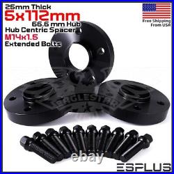 4 25mm Thick Mercedes 5x112mm CB 66.6 Wheel Spacer Kit 14x1.5 Bolts Included 4 25mm Thick Mercedes 5x112mm CB 66.6 Wheel Spacer Kit 14x1.5 Bolts Included